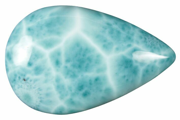 Polished Larimar Cabochon - Dominican Republic #315150